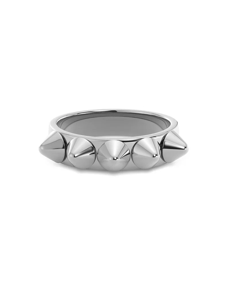 Teräksinen Edblad Peak Ring Single Silver -niittisormus 124722 edestä