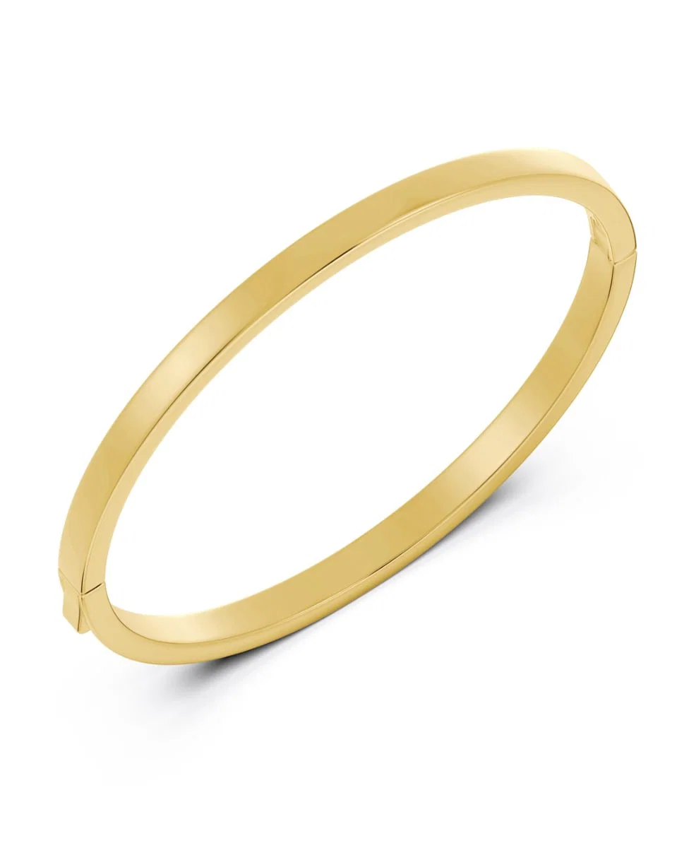 Kullattu Edblad Fave Bangle Gold L -ranrengas 125920 viistosta