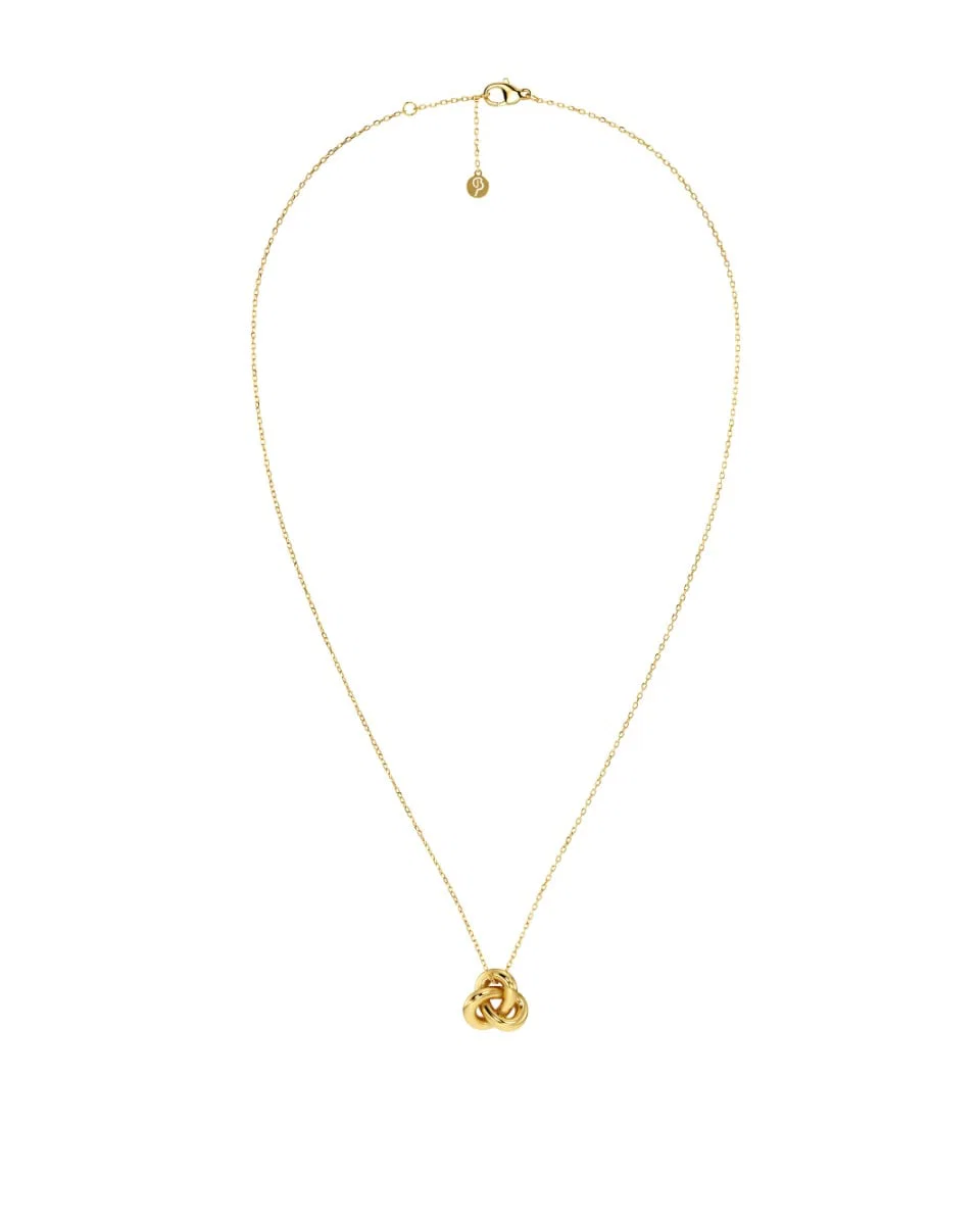 Guldpläterat Edblad Infinity Knot Necklace S Gold halsband 129857 med kedja