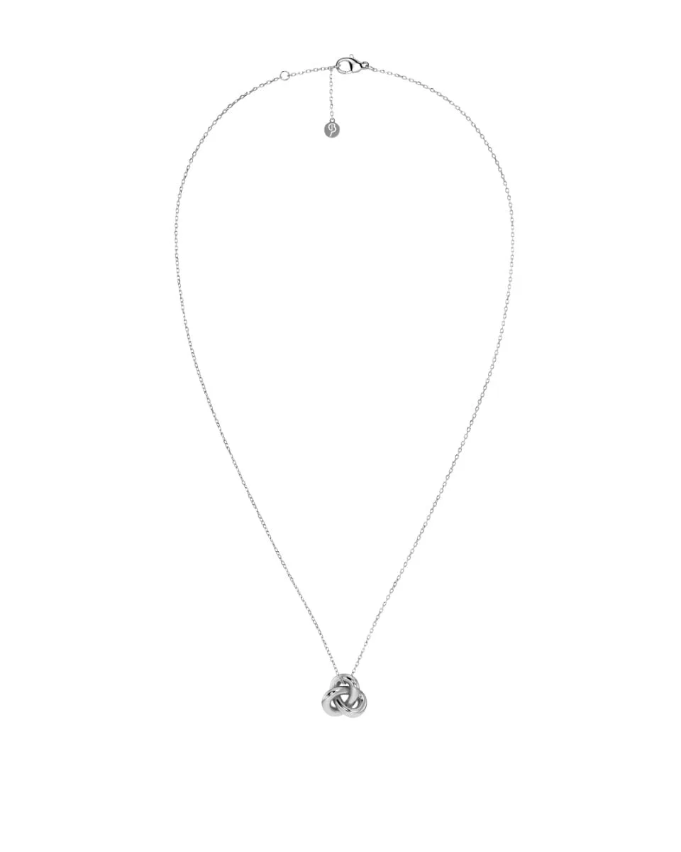 Edblad Infinity Knot Necklace S Silver halsband 129858 i blankt stål med kedja