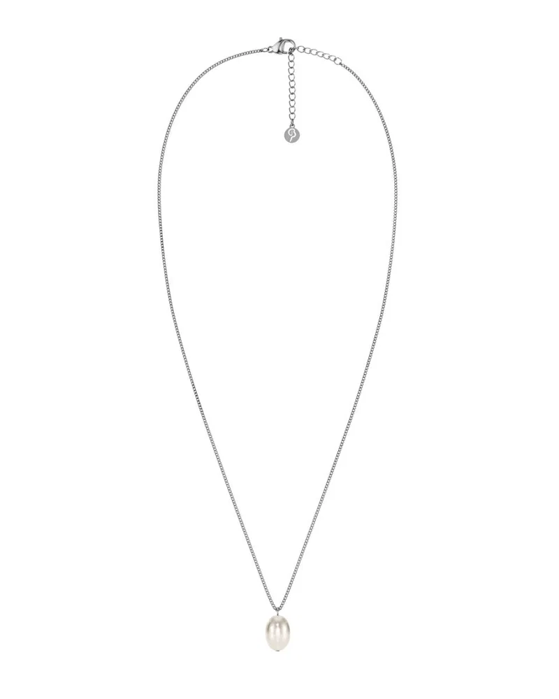 Edblad Perla Necklace L Silver pärlhalsband i blankt stål 130664