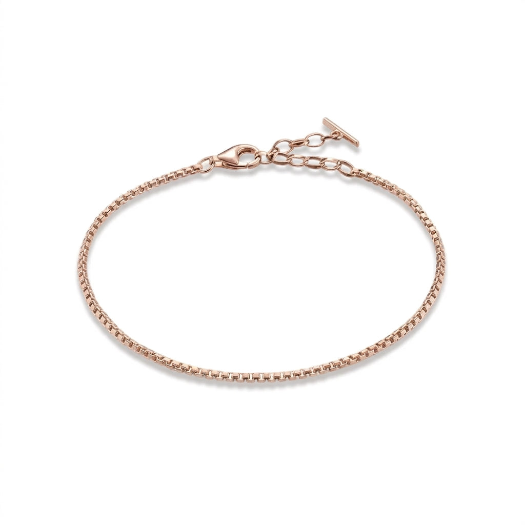 Ruusukullattu Thomas Sabo Glam & Soul A1561-415-12-L19,5 -venetsiarannekoru säätöketjulla.
