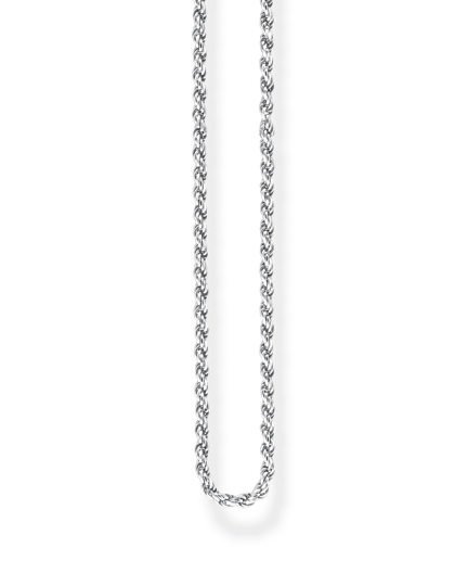 Thomas Sabo Cord Chain KE1348-001-12 är en silverkedja cirka en millimeter tjock.