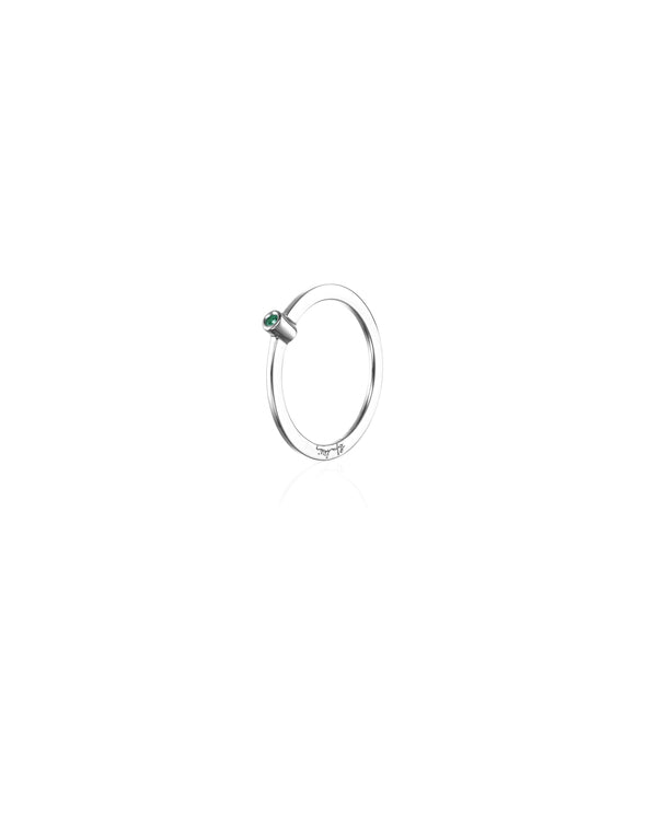 Efva Attling Micro Blink Green Emerald 13-100-01899 ring, sormus
