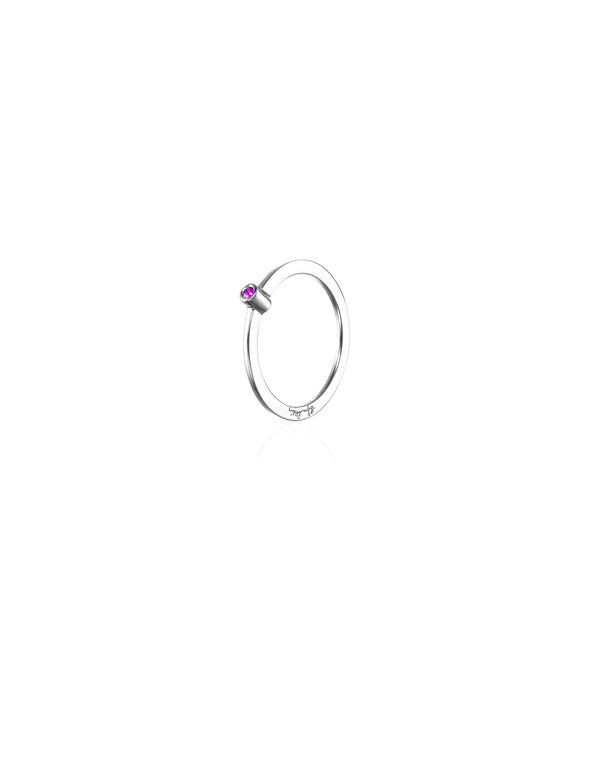 Efva Attling Micro Blink Pink Sapphire 13-100-01900 ring, sormus