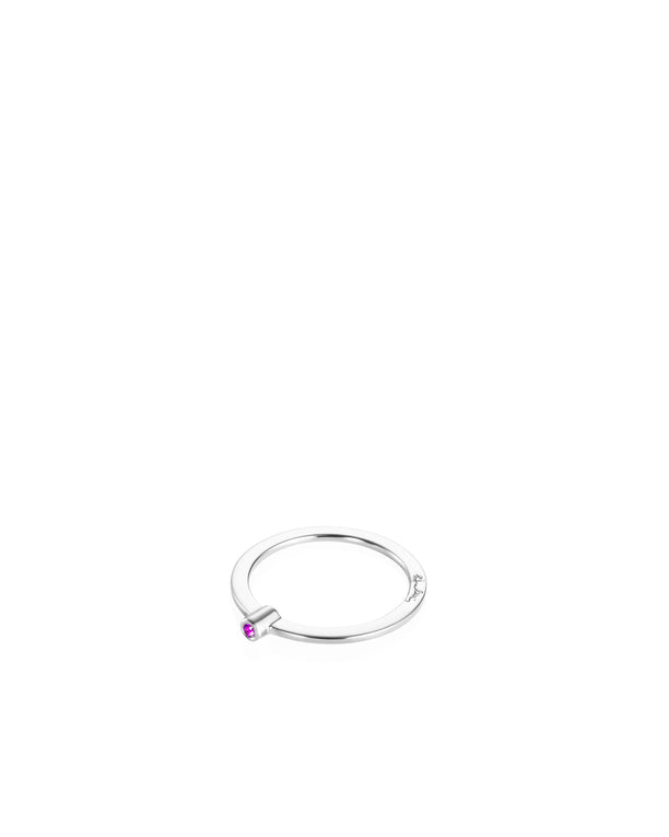 Efva Attling Micro Blink Pink Sapphire 13-100-01900 ring, sormus