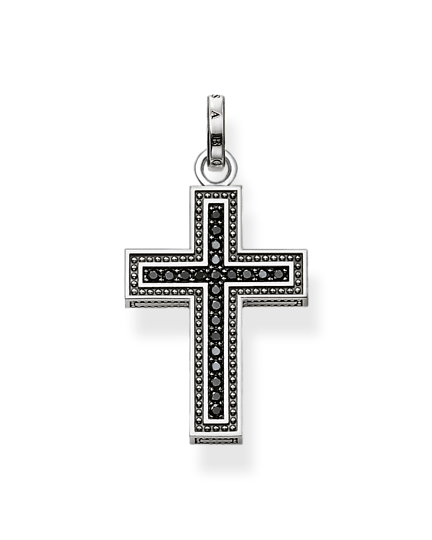 Thomas Sabo Black Cross Pavé PE530-051-11 hängsmycke är ett kors dekorerat med svarta zirkoner.