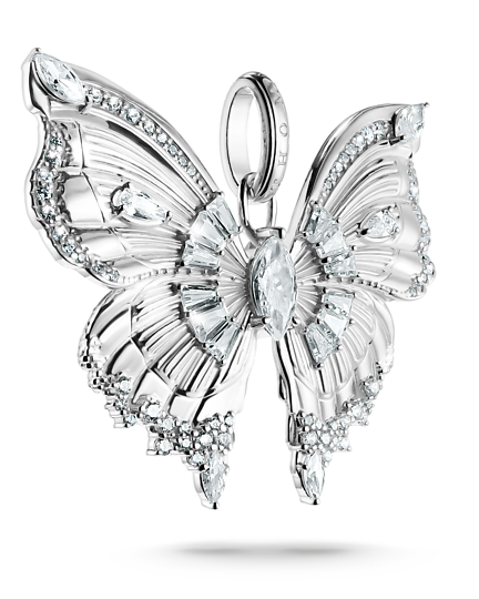 Thomas Sabo Butterfly Paradise PE984-051-14 hängsmycke är en imponerande fjäril med zirkoner på sina vingar.