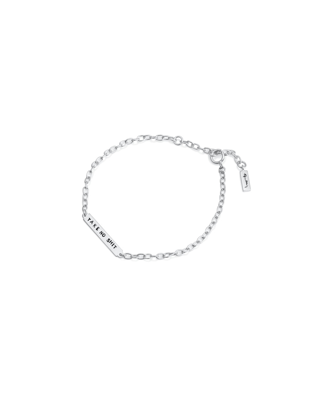 Efva Attling Power Plates Take No Shit 14-100-01981 armband, rannekoru