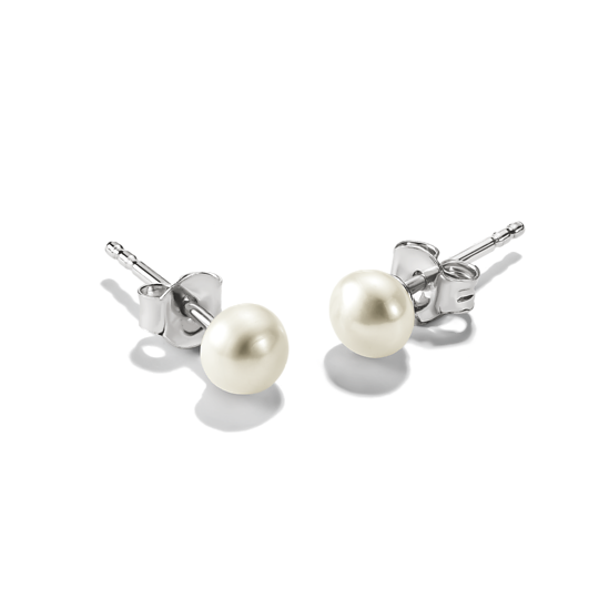 Thomas Sabo SCH150382 pärlstiftörhängen med snurrebussar i vinkel.