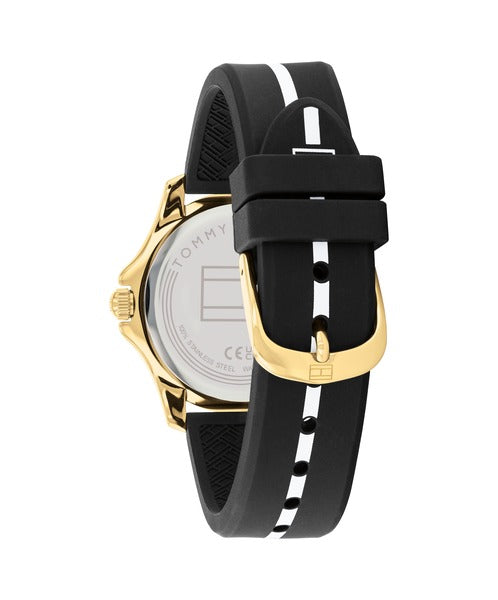 Tommy Hilfiger Brooke TH1782509 klockans baksida är silverfärgad.