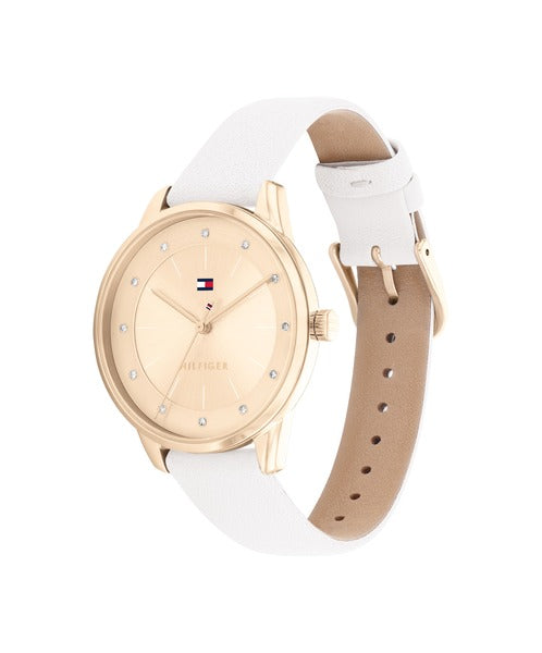 Tommy Hilfiger Paige TH1782543 damklocka med läderrem