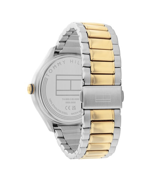 Tommy Hilfiger Lexi TH1782658 klockans baksida är silverfärgad.