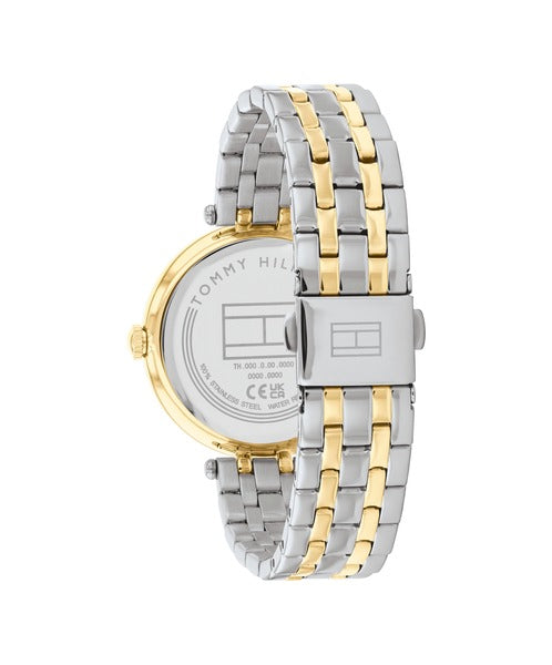 Tommy Hilfiger TH1782720 klockans baksida är silverfärgad.