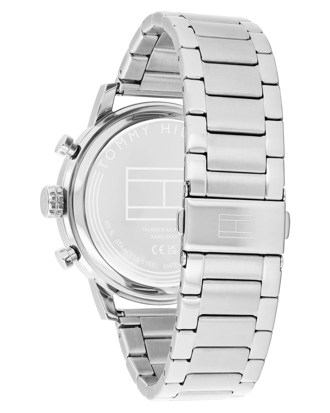 Närbild av Tommy Hilfiger TH1792181 och dess 46 mm stålboett.