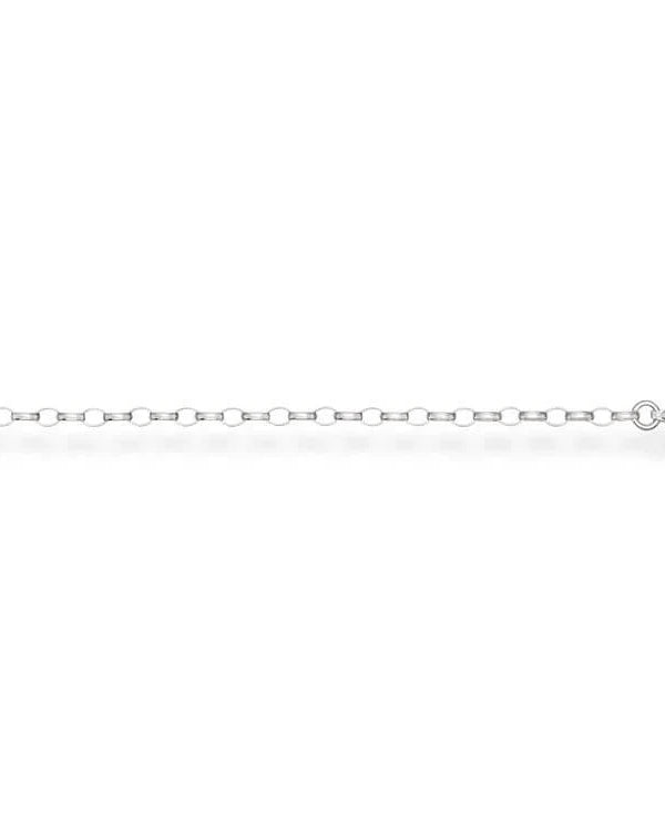 Thomas Sabo Extension Chain KE1558-001-12-L10 är en cirka 3 mm tjock silverkedja som förlänger längden på ditt halsband upp till tio centimeter.