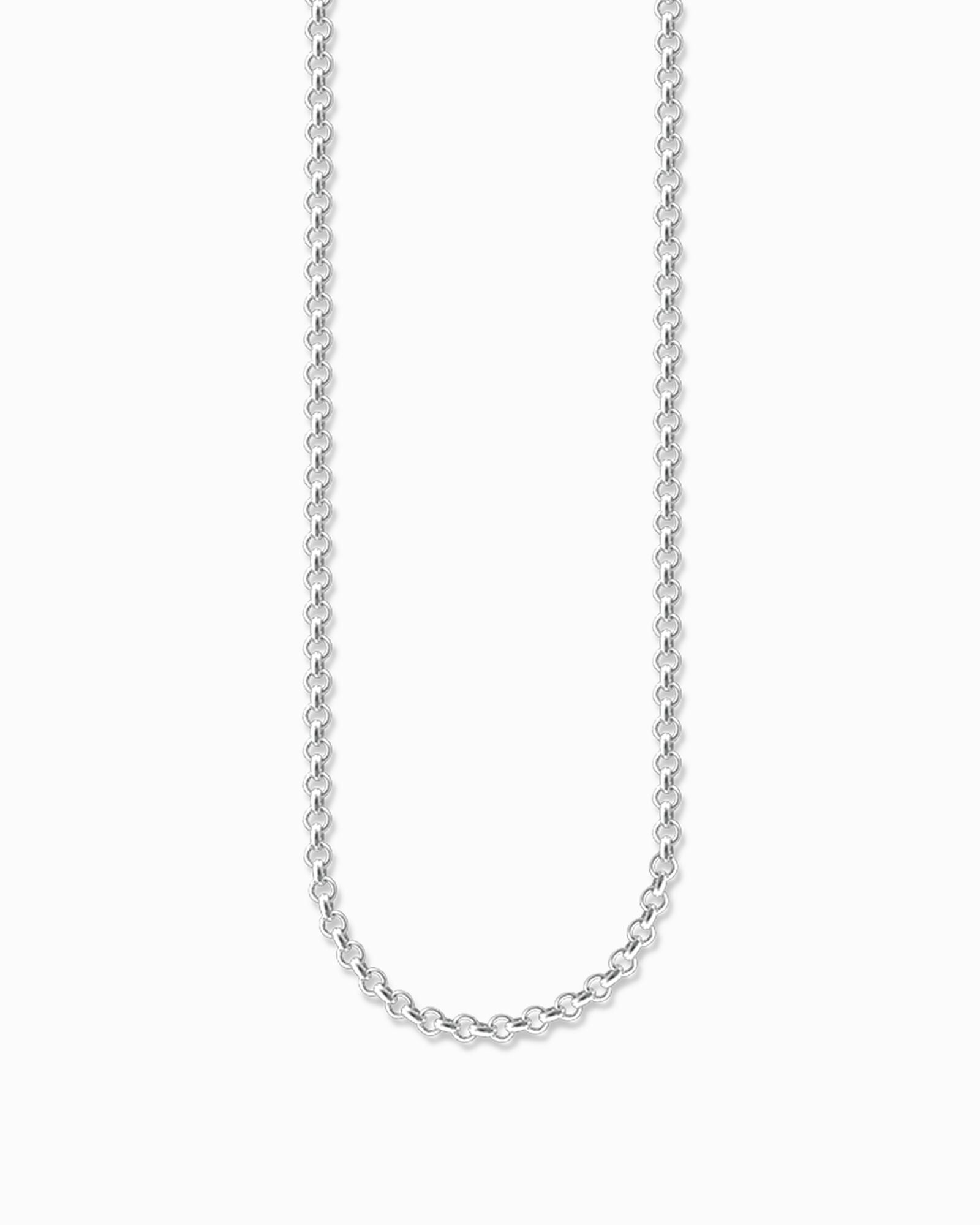 Thomas Sabo Round Belcher Chain X0001-001-12 halsband är en 2 mm tjock färdigkedja i silver.