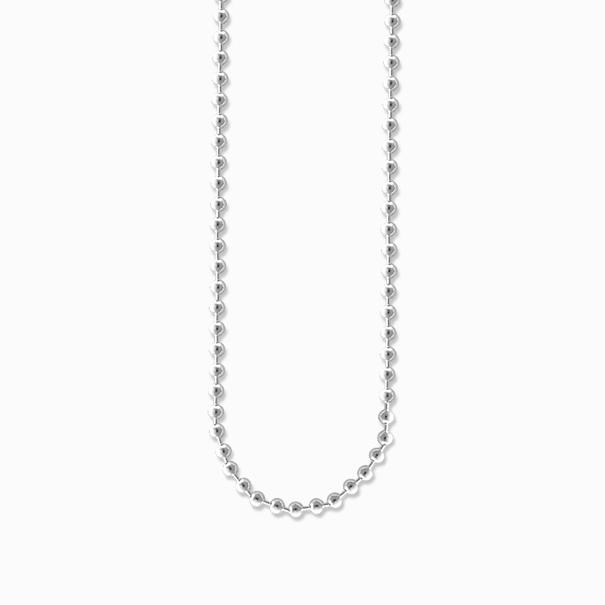 Thomas Sabo Ball Chain X0047-001-12 halsband är en tunn färdigkedja i silver.