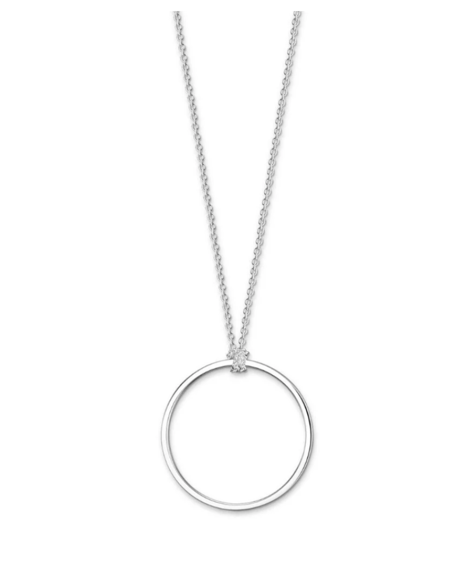 Thomas Sabo Charm Club pitkä hopeinen rengaskaulakoru
