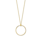 Thomas Sabo Charm Club X0252-413-39 halsband har en tunn, förgylld kedja och en tunn ring som Charms berlocker kan fästas på. Ringen fästs på kedjan genom att knyta.