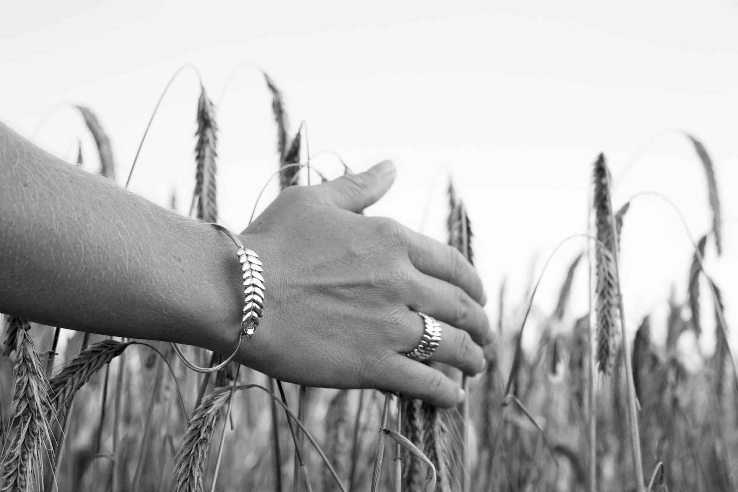 Guldviva Råg armring, rannerengas