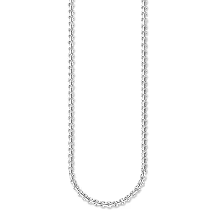 Thomas Sabo Venezia Chain KE1107-001-12 är en silverkedja cirka två millimeter tjock.