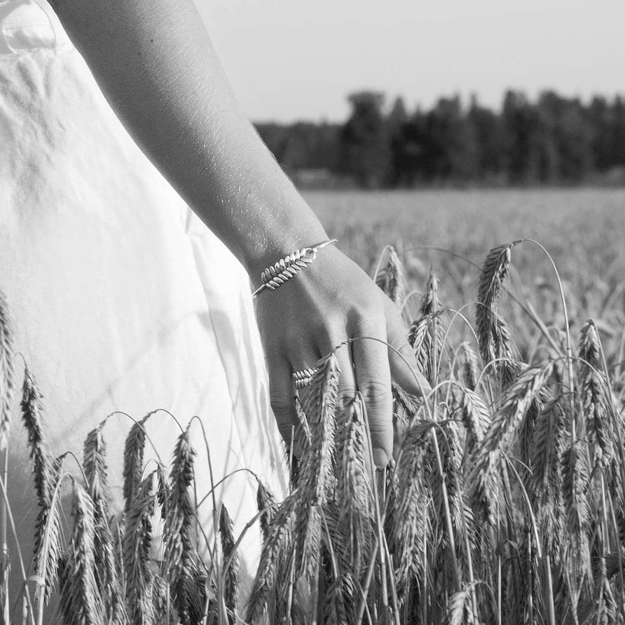 Guldviva Råg armring, rannerengas