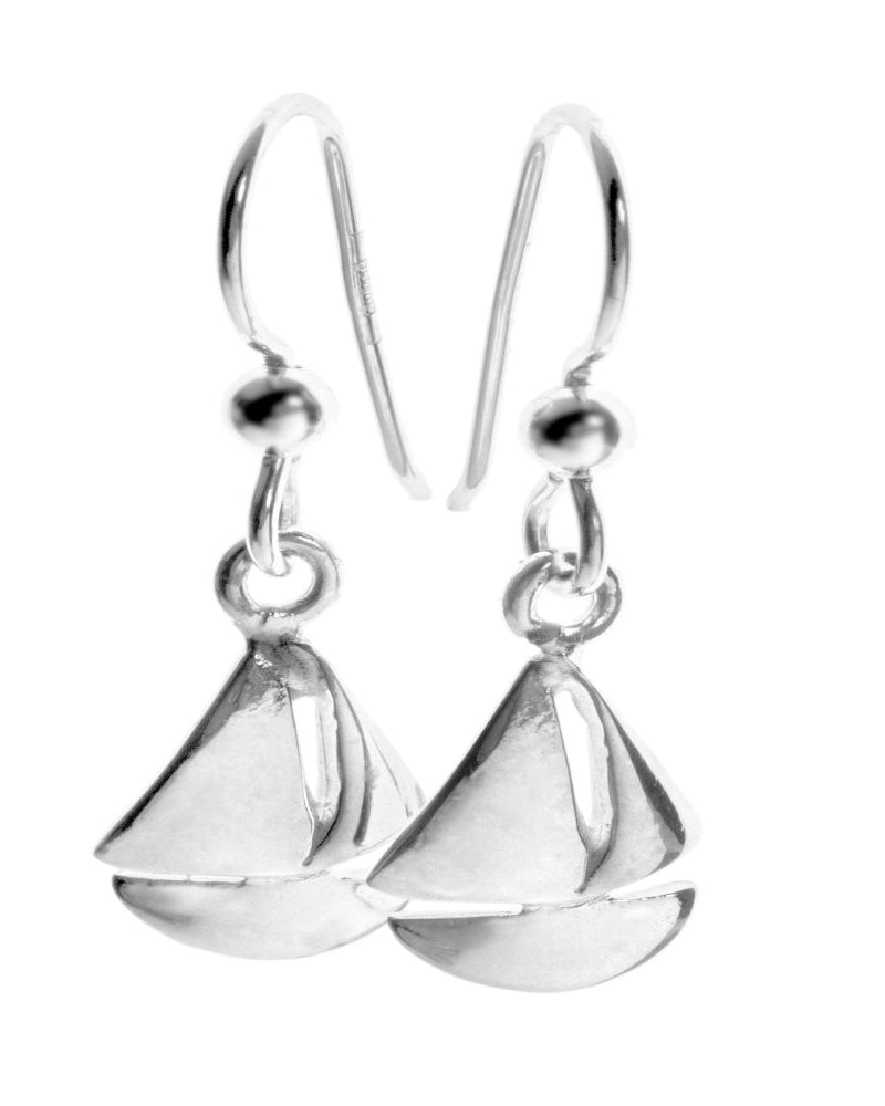 Guldviva Segelbåt örhängen på krok, koukkukorakorut