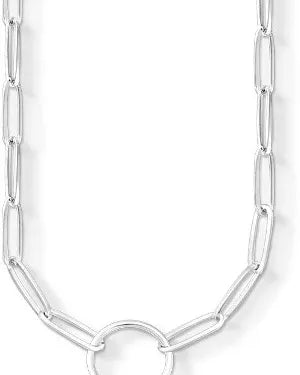 Thomas Sabo Charm Club X0276-001-21-L50 halsband är en Y-kedja i silver bestående av avlånga länkar.
