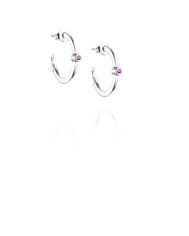Efva Attling Micro Blink - pink sapphire 12-100-01896 örhängen, korvakorut