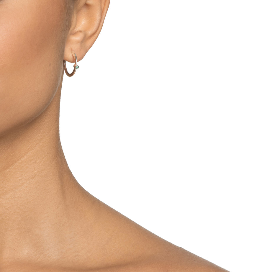 Efva Attling Micro Blink - green emerald 12-100-01895 örhängen, korvakorut