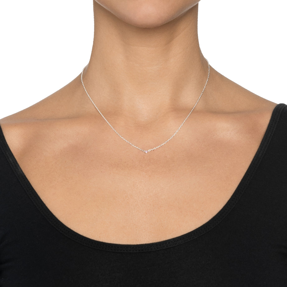 Efva Attling Micro Blink - pink sapphire 10-100-01898 halsband, kaulakoru