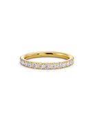 Guldpläterad Edblad Glow Ring Gold alliansring med zirkonior 106509