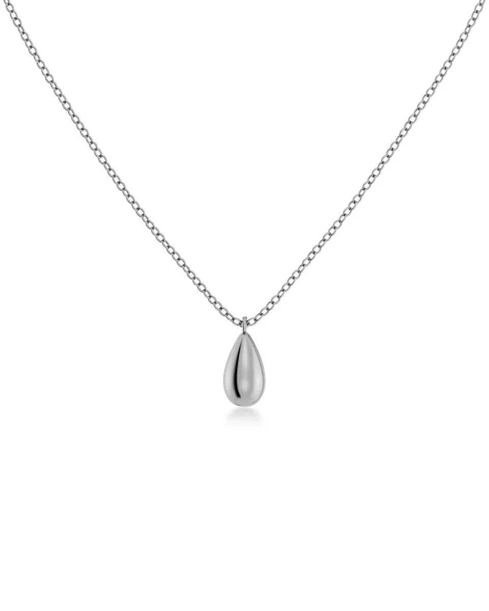Teräksinen Edblad Drop Mini Necklace Silver -kaulakoru kyynelriipuksella