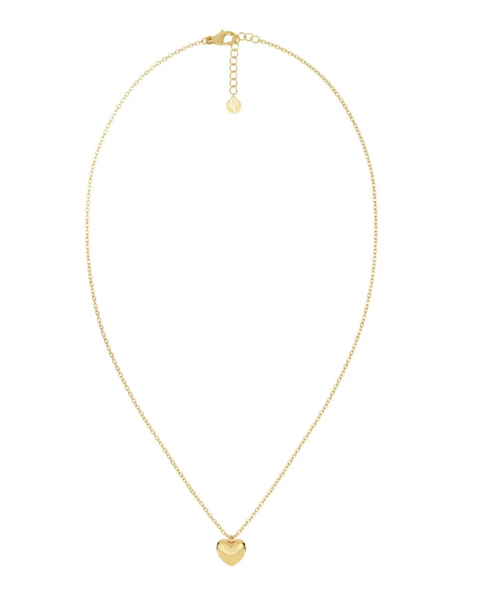 Guldpläterat Edblad Barley Gold 120075 halsband med tunn ankarkedja