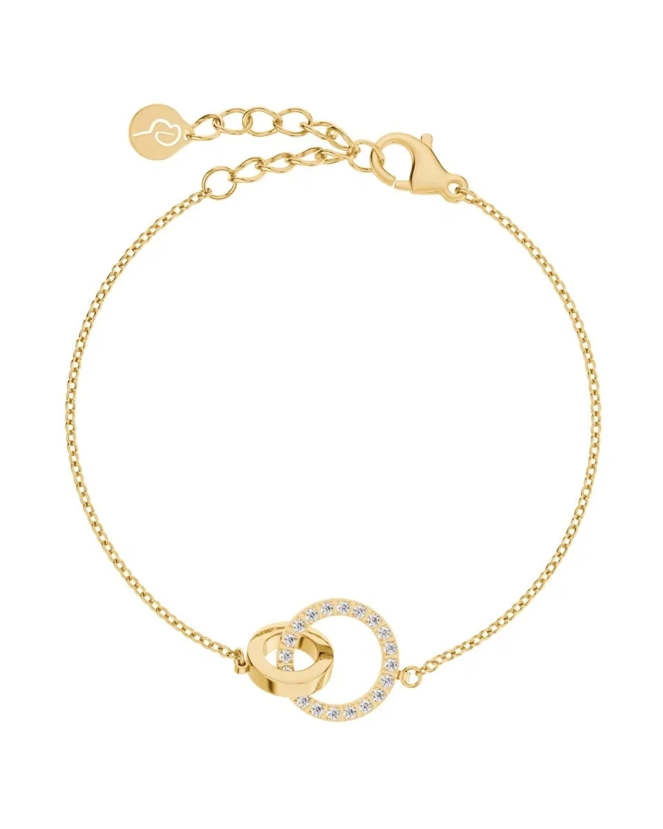 Guldpläterat Edblad Eternal Orbit Bracelet Gold armband med zirkonior 120172