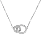 Teräksinen Edblad Eternal Orbit Necklace Silver -kaulakoru zirkonioilla 120177