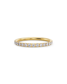 Kullattu Edblad Glow Ring Mini Gold -rivisormus zirkonioilla 121092