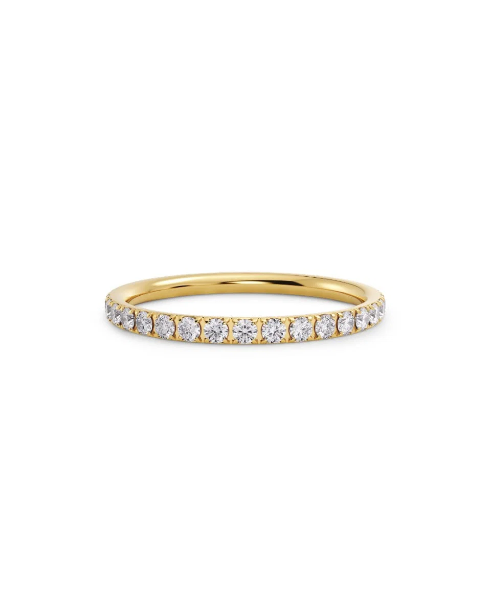 Kullattu Edblad Glow Ring Mini Gold -rivisormus zirkonioilla 121092