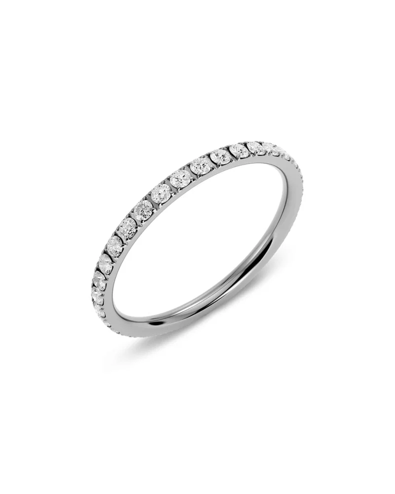 Teräksinen Edblad Glow Ring Mini Steel -zirkoniasormus 121093 viistosta