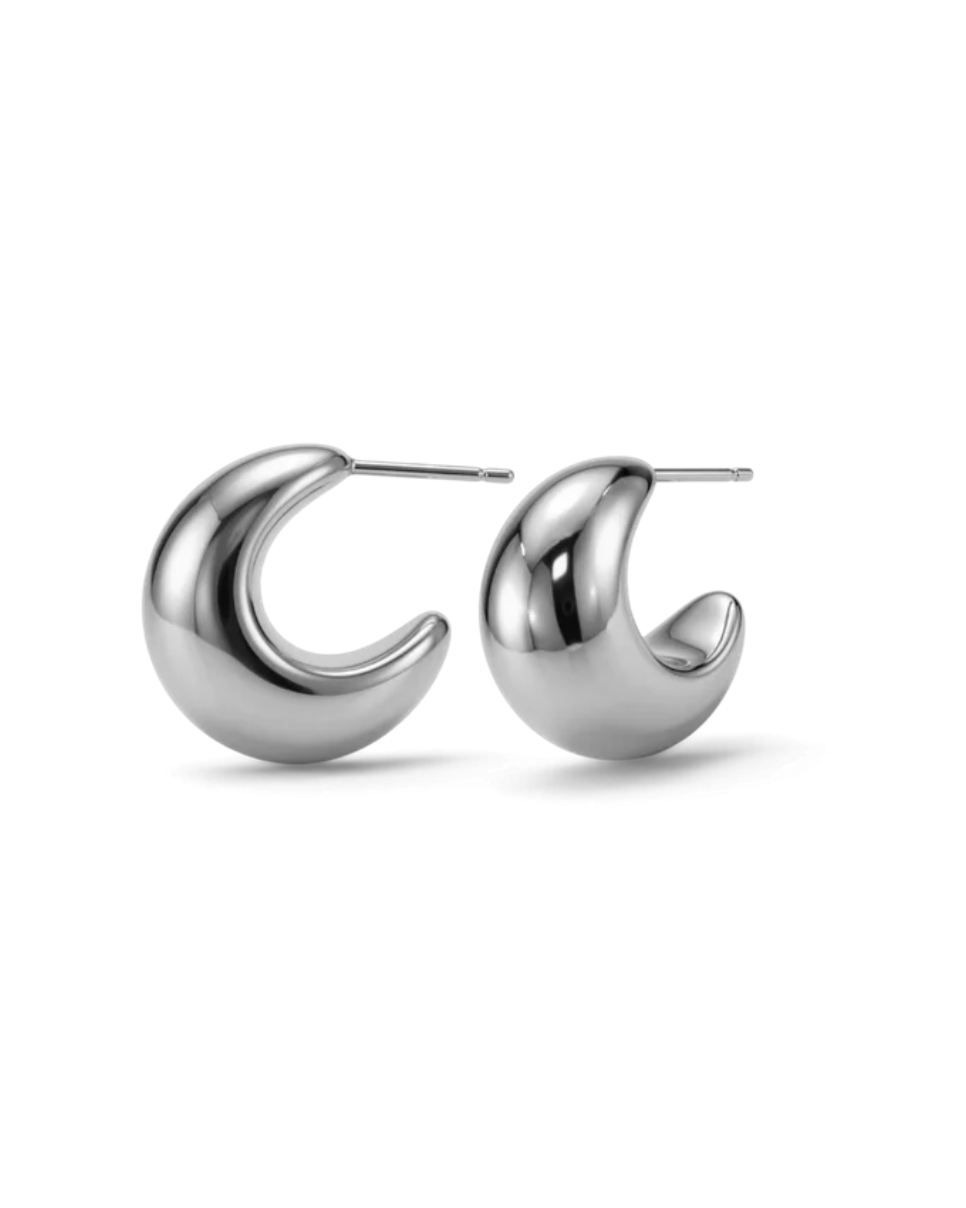 Teräksiset Edblad Bold Creoles S Steel -rengaskorvakorut 125687