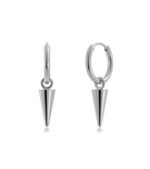 Teräksiset Edblad Peak Hoops Mini Silver -rengaskorvakorut niitillä 126249