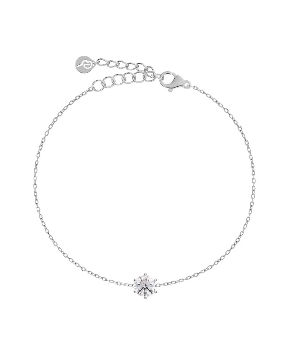 Teräksinen Edblad Crown Bracelet Steel -zirkoniarannekoru 126875
