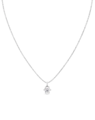 Edblad Crown Silver 126877 halsband i blankt stål med glänsande zirkonia