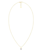 Guldpläterat Edblad Crown Gold 126878 halsband med tunn ankarkedja