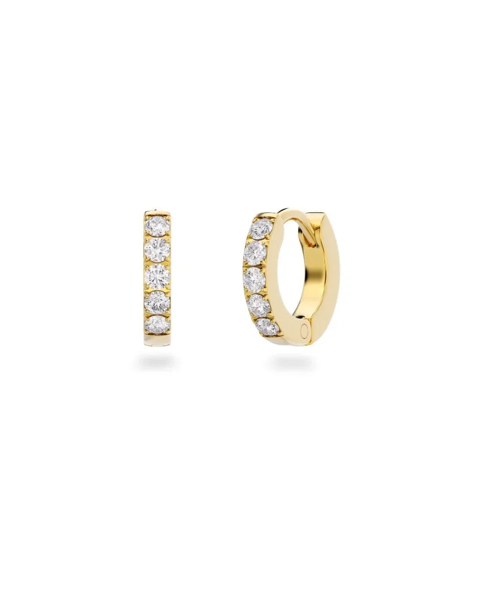 Kullatut Edblad Glow Hoops S Gold -rengaskorvakorut zirkonioilla 126886