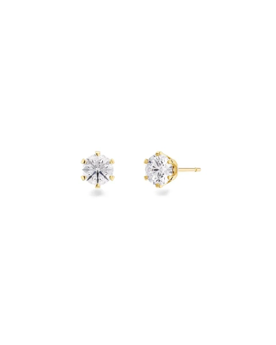 Kullatut Edblad Crown Studs Gold -nappikorvakorut kimaltelevalla zirkonialla