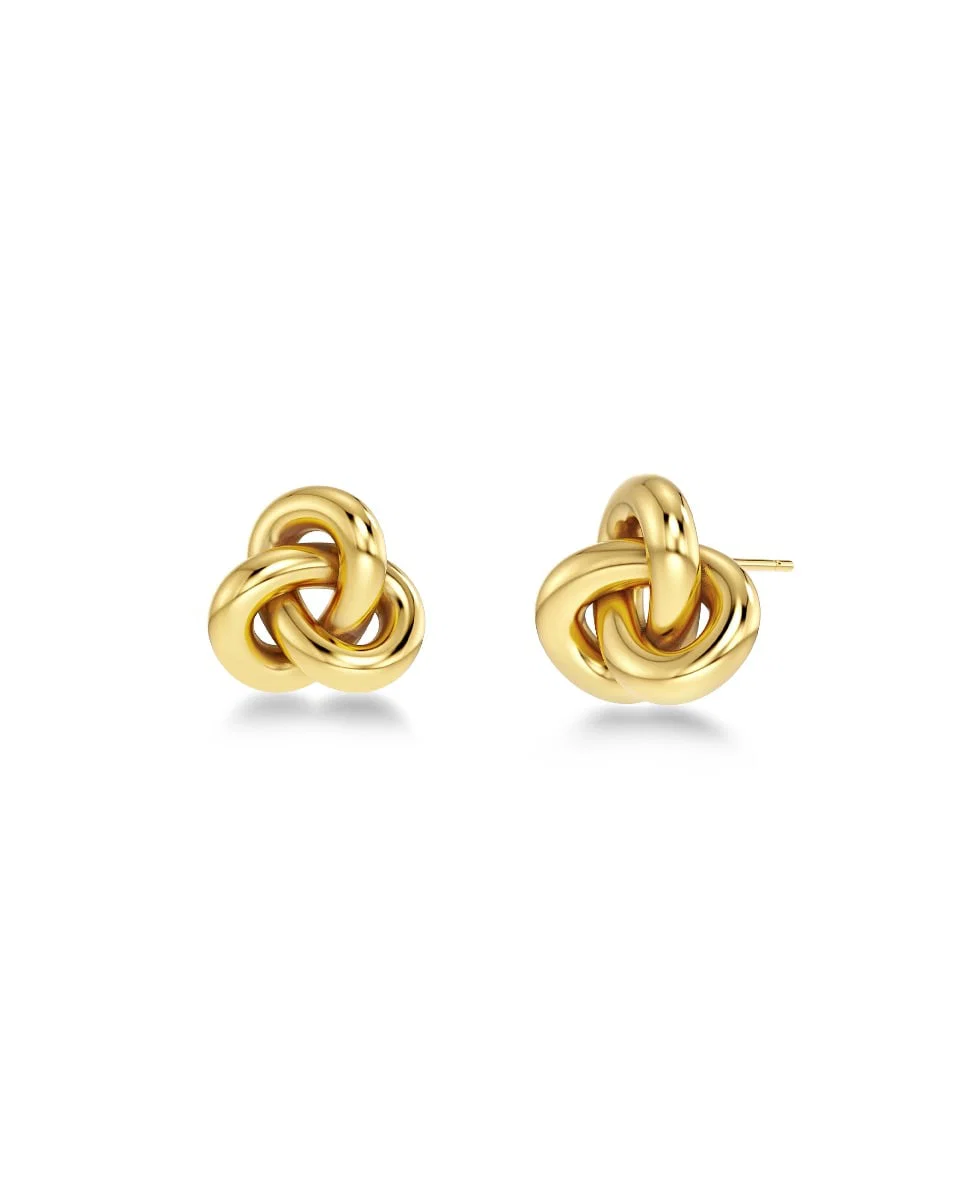 Kullatut Edblad Infinity Knot Studs S Gold -nappikorvakorut 129853