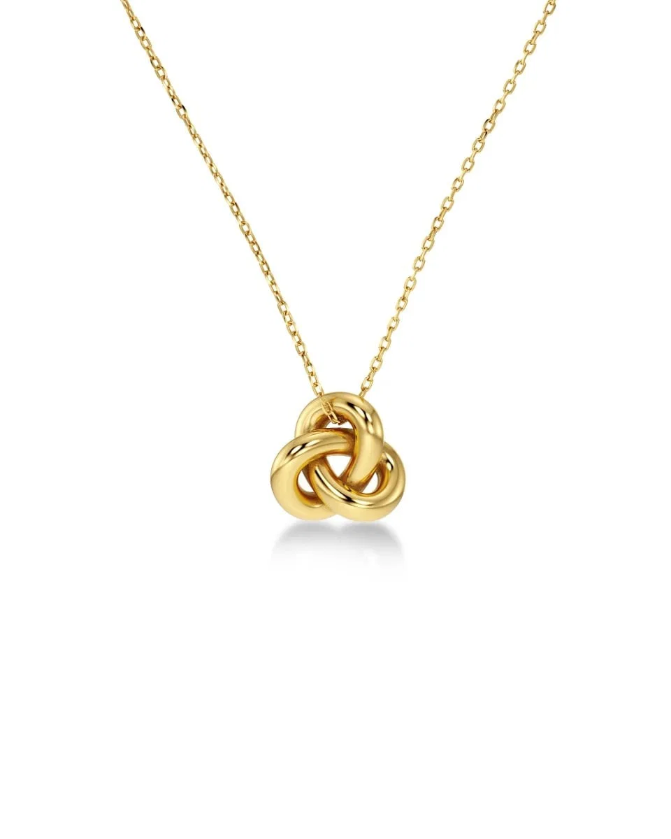 Kullattu Edblad Infinity Knot Necklace S Gold -kaulakoru 129857 lähikuvassa