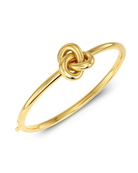 Kullattu Edblad Infinity Knot Bangle Gold -rannerengas 129917 viistosta